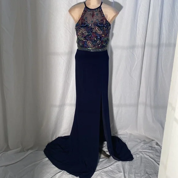 sherri hill navy blue beaded dress Sherri Hill 57832 Dress | Sherri Hill Dresses